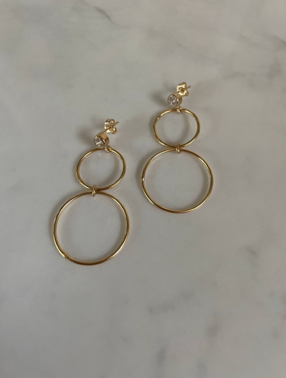 BOUCLES D’OREILLES ROMY GOLD FILLED | MAISON LIAMA