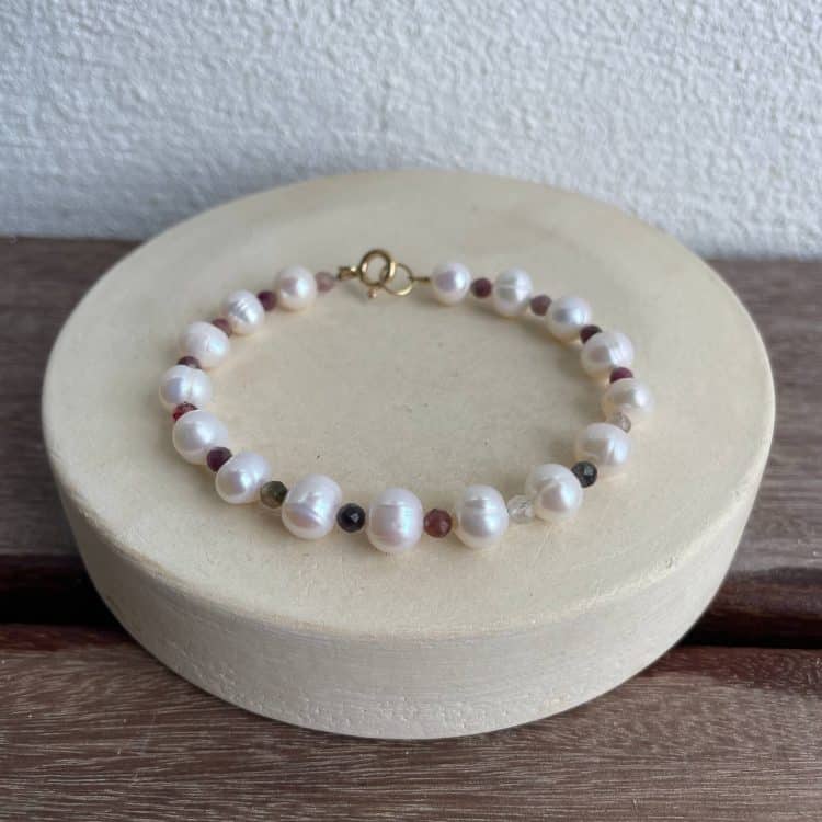 BRACELET LOU GOLD FILLED TOURMALINE