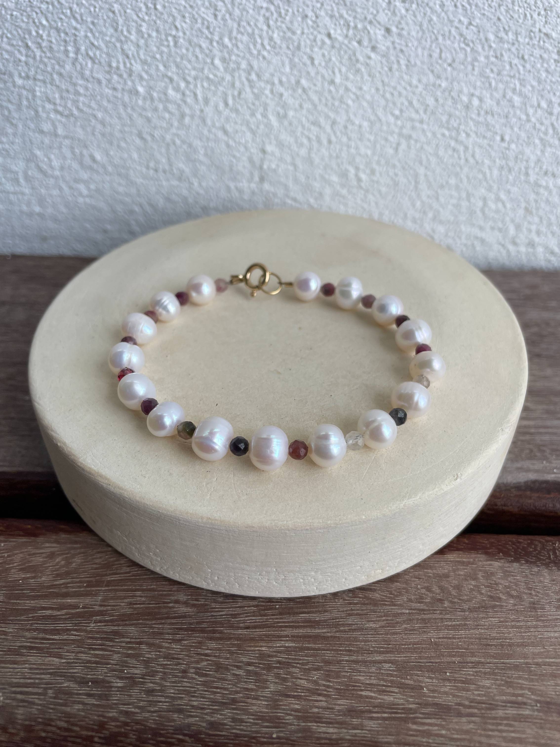 bracelet lou gold filled tourmaline | MAISON LIAMA